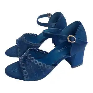 Single Strap Back Cover Heel Sandal For Women ST-24855 Blue