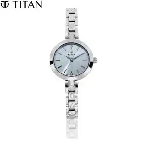 Titan Karishma Silver Dial Analog Watch For Women - 2598Sm01 - Silver Strap | Fashion Titan Watch For Women