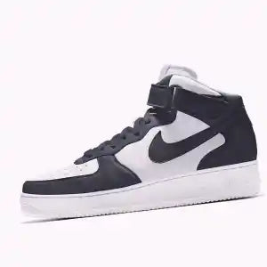 Air Force 1 High Top Black White Sneaker with Belt for Men