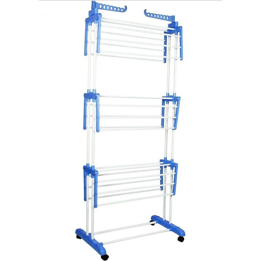 Heavy Duty Double Pole Foldable Clothes Dryer Drying Stand