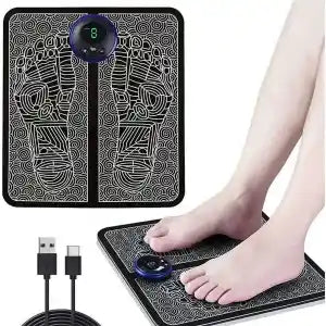 EMS Reflexology Electronic Feet Massager for Pain and Circulation with 8 Modes 19 Level-Intensity Gradient Strength