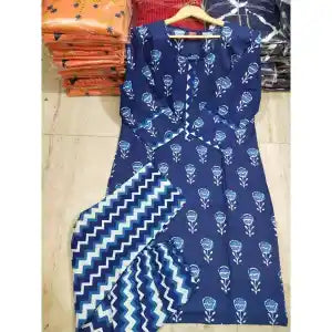 Navy Blue Kurta And Suruwal Sets For Women - Multisize | Fashion | Kurtha Set For Women | Women'S Wear