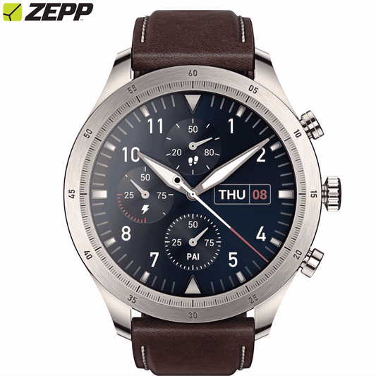 Zepp Titanium Z Smartwatch Brown Leather - Oliz Store