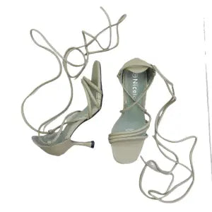 New Long Lace Up Heel Sandal For Women ST-25118 Green