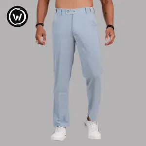 Wraon Sky Blue Premium Formal Chinos Pant For Men - Fashion | Pants For Men | Men's Wear | Chinos Pants |