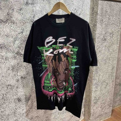1010 Bez Kom Over Size Vintage T-shirt " Black "