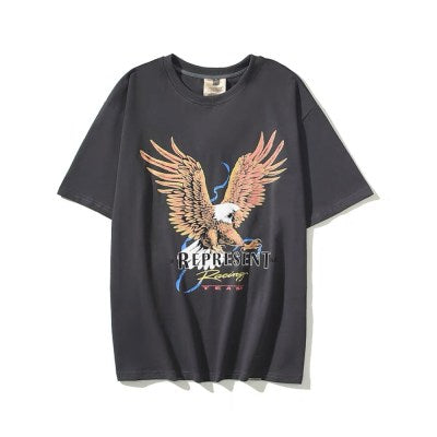 901 Represent Hawk Over Size T-shirt " Grey "