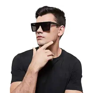 New Oversize Square Sunglasses For Men - Korean Style Eyewear With CR-39 Lenses - Men's Stylish Sunglasses |