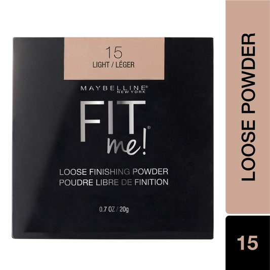 Maybelline New York Fit me Loose Finishing Powder, 15 Light, 20g With Free Lipliner By Genuine Collection