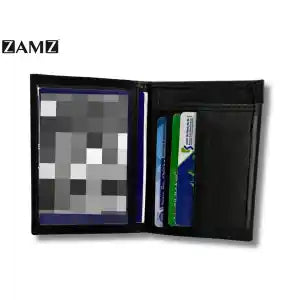 Zamz Genuine Leather Billbook License Cardholder All In One Wallet For Men