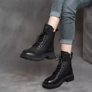Martin Boots Chunky Boots Women Winter Shoes Comfortable Waterproof Ankle Boot Platform Boots