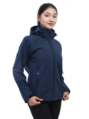 Moonstar Softshell Comfortable Winter Jacket For Women With Polar Fur Inside - Multicolor | Winter Jacket For Women