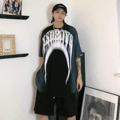 Lsdboys Printed Over Size T-shirt " Black "