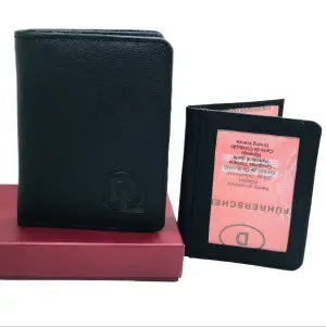 Dynamic Leather(DL Logo)Genuine Pu Leather Men"s Wallet Slim Wallet Purse Card Holders And Free License Bluebook Holder