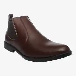 Brown Autumn, Winter PU Leather Chelsea Boots For Men