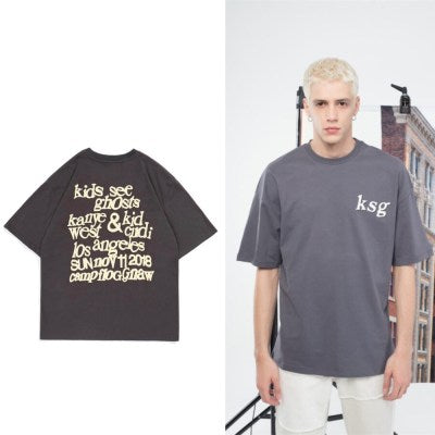 Kids See Ghost Ksg Over Size T-shirt " Dark Grey "