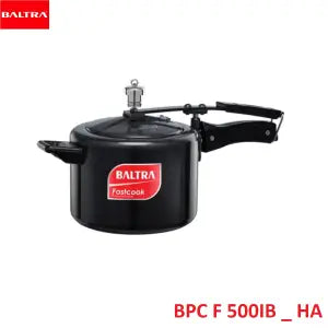 Baltra 5 liters Pressure Cooker Hard Anodised With Induction Base BPC F 500Ib (Black )