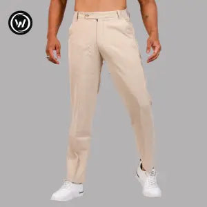 Wraon Cream Premium Formal Chinos Pant For Men - Fashion | Pants For Men | Men's Wear | Chinos Pants |