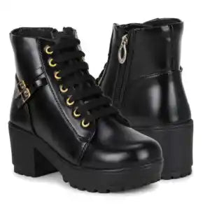 Stylish Casual Women Heel Boots Shoes For Women - Artificial Leather | Fashion | Winter Boots For Women
