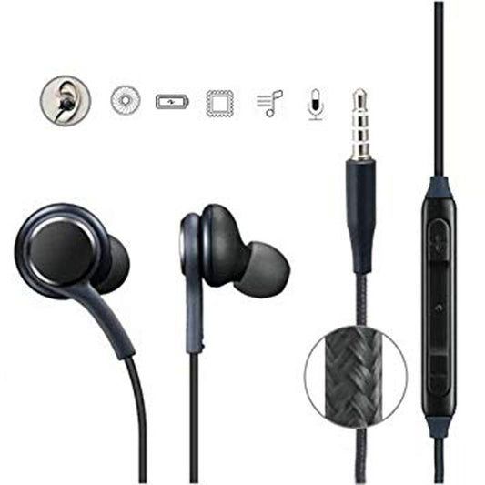 Earphone With Stereo Surround And Super Bass, Free Extra Earbuds With Fabric Cable Compatible For Android Phones (Made In Vietnam)