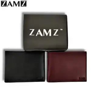 Zamz Genuine 100% Slim Leather Wallet For Men