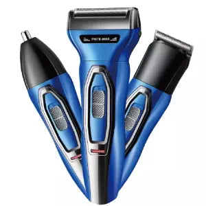 Rechargeable Shaver Hair Clipper Nose Trimmer Nikai 3In1 Trimmer