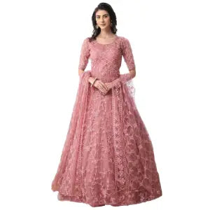 Anarkali Gown For Women (Pink)