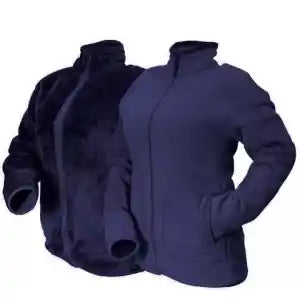 Both Side Winter Fleece Zipper Jacket For Women's By Arushi