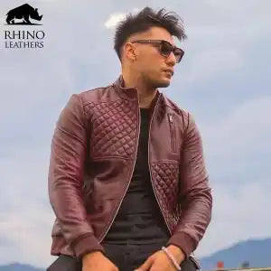 Rhino Leather Men's Genuine Leather Jacket