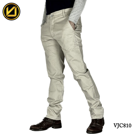 VIRJEANS (VJC810) Stretchable Cotton Chinos Pant For Men-Offwhite