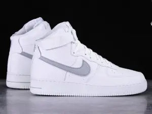 Air Force 1 High Top White Grey Sneaker with Belt for Men
