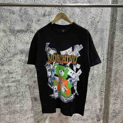251 Moschino Over Size Vintage T-shirt " Black "
