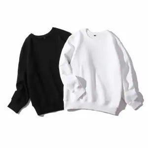 Comfortable Winter Sweatshirt For Women / White / Black