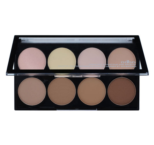 ODBO HIGHLIGHT & CONTOUR PRO PALLET - OD138 With Free LipLiner By Genuine Collection