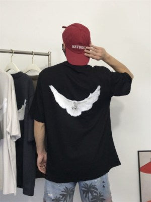 Gap Dove Printed Over Size T-shirt " Black "