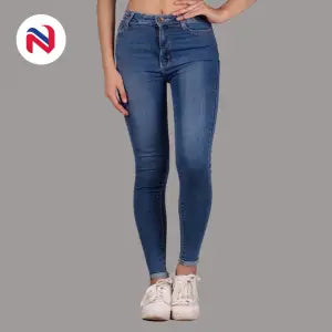 Nyptra Blue High Rise Stretchable Jeans For Women - Fashion | Jeans | Pants For Women | Women's Wear |