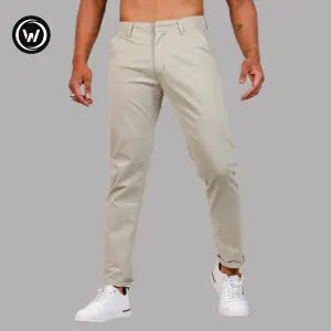 Wraon Lime Green Stretchable Premium Cotton Chinos For Men - Fashion | Pants For Men | Men's Wear | Chinos Pants |