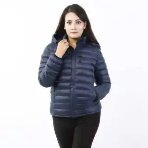 Moonstar Silicon 3 Layered Design Long Sleeves Windproof Winter Jacket For Women - Multicolor - Fashion