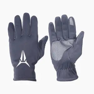 Grey Namaste Anti-Skid Touchscreen Windproof And Water Repellent Fleece Lined Gloves For Bike Riding