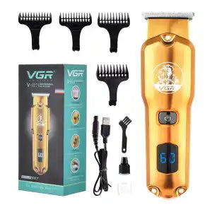 VGR Hair Trimmer Professional Trimmer Electric Hair Clipper Cordless Zero Cut Machine Rechargeable Waterproof LED Display V-927 By Smart Gallery