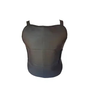Black 100% Windproof Pu Leather Chest Guard Inside Fur