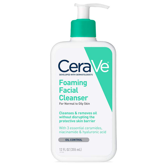 CeraVe Foaming Facial Cleanser for Normal to Oily Skin - 355ml