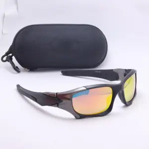 Poycarbonate Framed Sunglasses For Men - Black Lens | Fashion CR-39 Lens Material Eyewear Sunglasses For Men