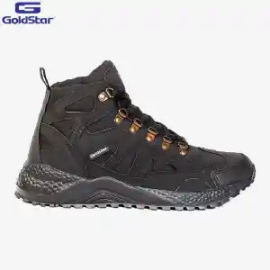 GOLDSTAR G401 Black Trekking Lace - Up Boots With Rubber Sole Shoes For Men | Fashion Trekking Shoes For Men