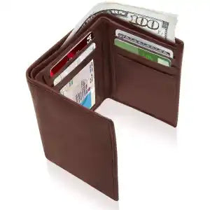 Business Best Dynamic Leather Trifold Wallet For Men
