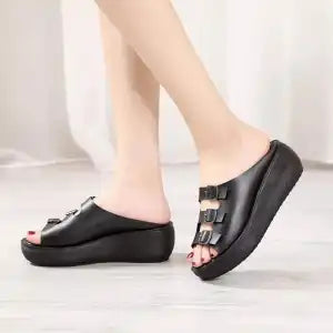 AtoZfootHouse Grey Ladies Heel Sandal (TT-Z1)