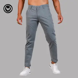 Wraon Petrol Green Stretchable Premium Cotton Chinos For Men - Fashion | Pants For Men | Men's Wear | Chinos Pants |