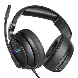 XIBERIA-V20 RGB Light 1.95M Wired Gaming Headphone With Noice Cancelling Mic-Black