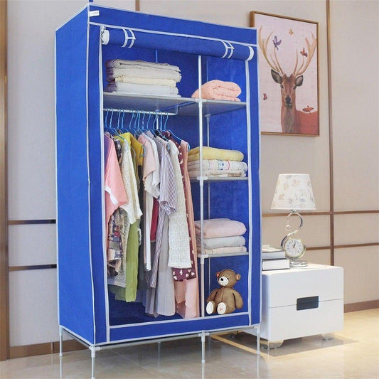 Cloth Storage Wardrobe/Folding Rack Cum Cabinet