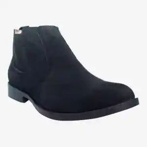 Black Suede Leather Boots Shoes For Men